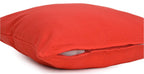 Yellow Weaves Cotton,250 TC Canvas Decorative Cushion Covers, (16 X 16 Inches), 1 Piece, Red