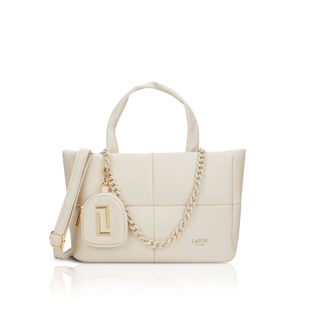 Lavie Luxe Women's Puff Tote Handbag | Tote Bag for Work | Ladies Purse | Stylish Shoulder Bag | Gift for Women