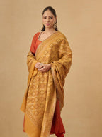 Pashmoda Women Mahtab Kashmiri Jamawar Woven Design Shawl (Size: 40x80in, 101x203cm) SECS56