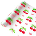Multipurpose Washable Anti-Slip Kitchen Cabinet Drawer Shelf Mat Liner Sheets for Waterproof Shelf Paper with Modern Pattern EVA Cabinet Mat–Easy to Cut(45x300cm) (Cherry Print) Kafalo