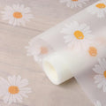 ElastPro (45 cm X 10 m) Printed Shelf Liners for Kitchen Shelves, Drawer Mat, Shelf Liner, Fridge Mats, Kitchen Cabinet Drawer Mat Liner Sheets (Flower Printed - Daisy Flower) Kafalo