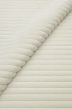 AWARD VELVETS Premium Faux Rabbit Fur Plush Luxury Soft Fluffy Striped Decorative Throw Pillow/Cushion Covers for Sofa, Couch, Living Room - (Off White, 16 x 16 inch) Set of 1
