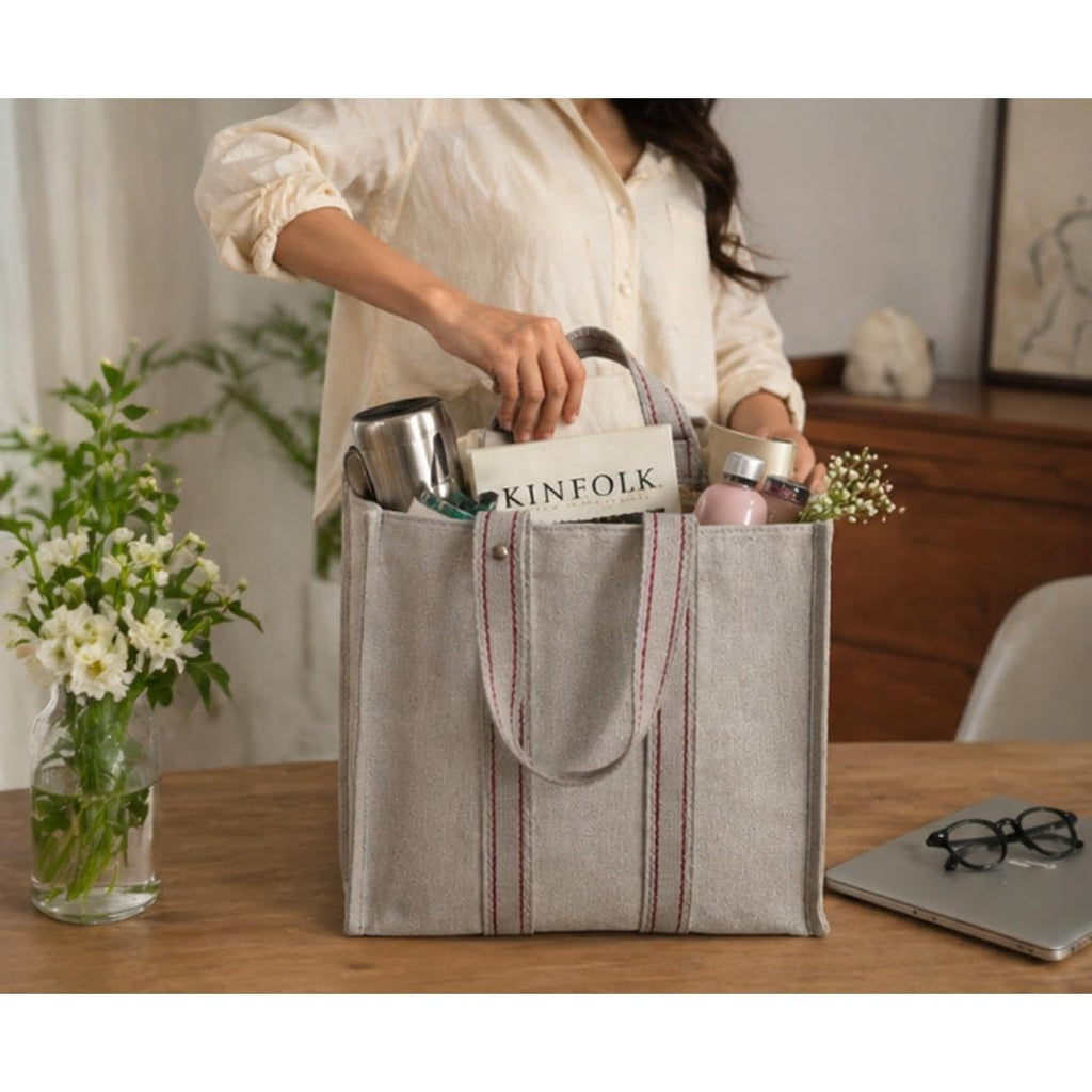 Healer Angels Heavy Duty Cotton Canvas Shopping Bag Size 14x18x9