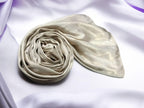 Premium Shimmer Muna Satin Scarf | Hijab | Soft, Shiny & Stylish | 180 cm x 70 cm | Elegant Choice for All Occasions – Parties, Weddings & Festivals (BEIGE)