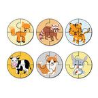 Artvibes Cute Animals Premium Wooden Puzzles for Kids | Jigsaw Puzzles for Kids Age 2-5 | 4 Piece Puzzles | Toddlers Wooden Puzzle (PZ_602N), Set of 6