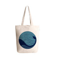 Eco Right Large Canvas Tote Bag with Zipper & Inner Pocket – Ideal for Office, College, Shopping, Travel & Everyday Use