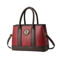 SYGA Women's Handbag | Tote Bag with Dual Tone Ribbed Texture | Elegant Shoulder Bag for Office & Casual Use(Red)