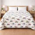 Bhoomi Impex Premium 100% Cotton Dohar for Double Bed (84 x 90 Inches) | 2 Layer Lightweight AC Blanket | 150 GSM | Summer Comforter | Ultra Soft Breathable All Season Blanket Print 5 Kafalo
