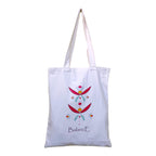 DANIOO Canvas Reusable Cloth Tote Bag With Zipper and Inner Pocket For Women and Girls, Travel/Beach/Gift/College Tote bag Pack Of 1 (Black) (White)