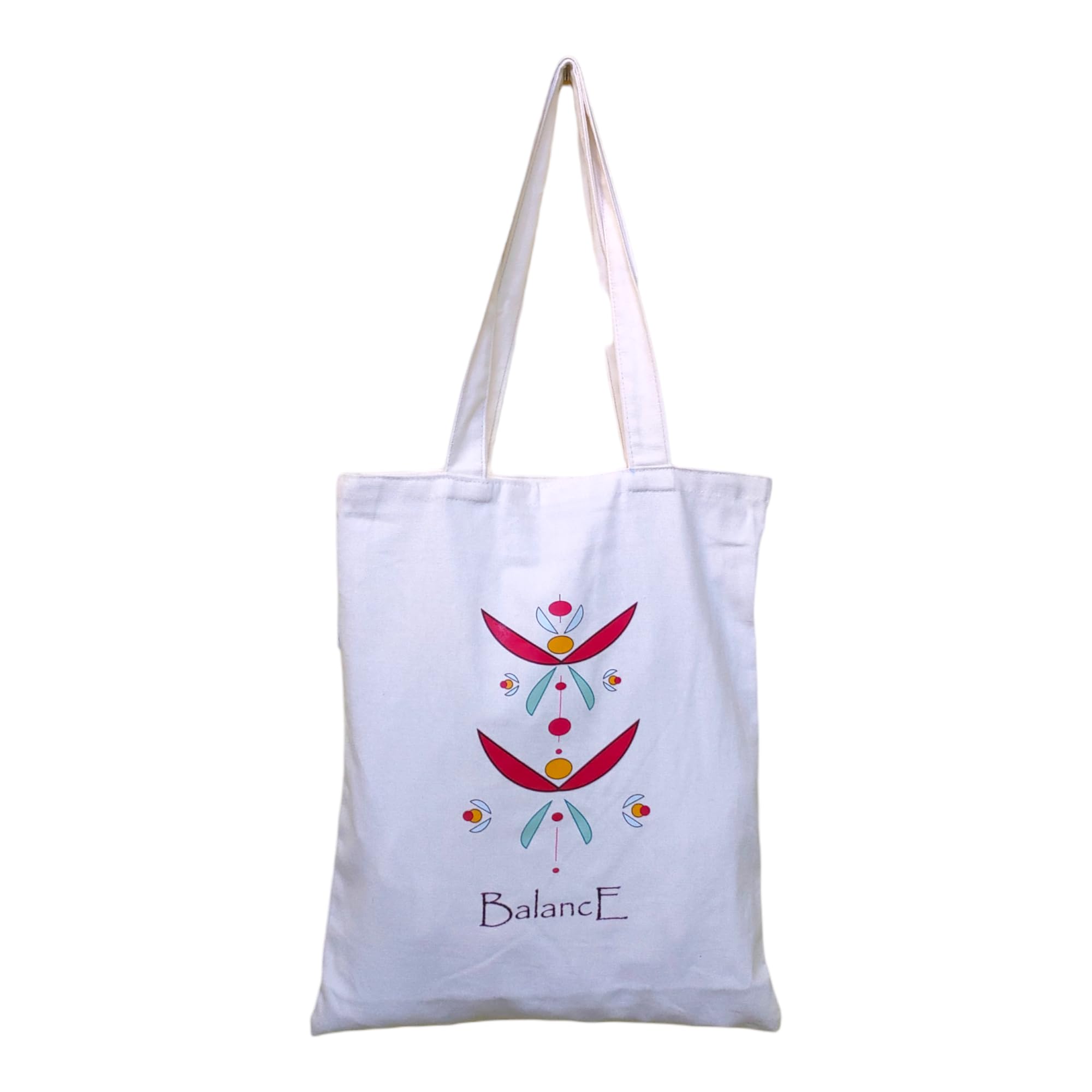 DANIOO Canvas Reusable Cloth Tote Bag With Zipper and Inner Pocket For Women and Girls, Travel/Beach/Gift/College Tote bag Pack Of 1 (Black) (White)