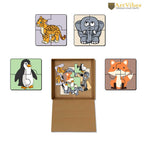 Artvibes Animals Wooden Jigsaw Puzzle Games for Children & Kids | Jigsaw Puzzles for Kids Age 2-5 | 4 Pieces Puzzles | Toddler's Wooden Puzzle (PZ_502NN), Set of 6