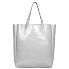 ZARK Stylish Faux Leather Handbag Versatile One Size Design |Grey