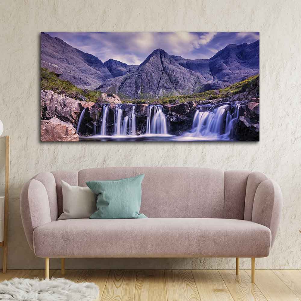VIBECRAFTS Canvas Paintings for Living Room Drawing Room Beautiful Nature Scenery Canvas Wall Painting for Home|Office|Gift(PTVCH_2366NV)
