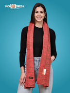 Pick Ur Needs Women’s Knitted Winter Scarf – Soft, Warm & Stylish Casual Long Muffler Stole for Girls (Pink)