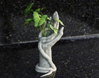 Beoals Decorative Hand with Snake Sculpture, White Marble Effect, Desktop Ornament for Living Room