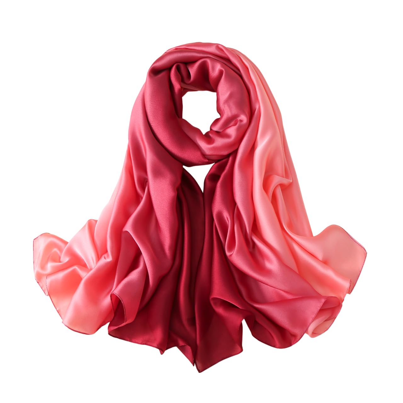 CrossKulture Printed Poly Silken feel Scarf Stole for Women | Stylish, Soft, & Lightweight | Satin Feel Neck, Hair, Head Scarf for Women (Colour_57)