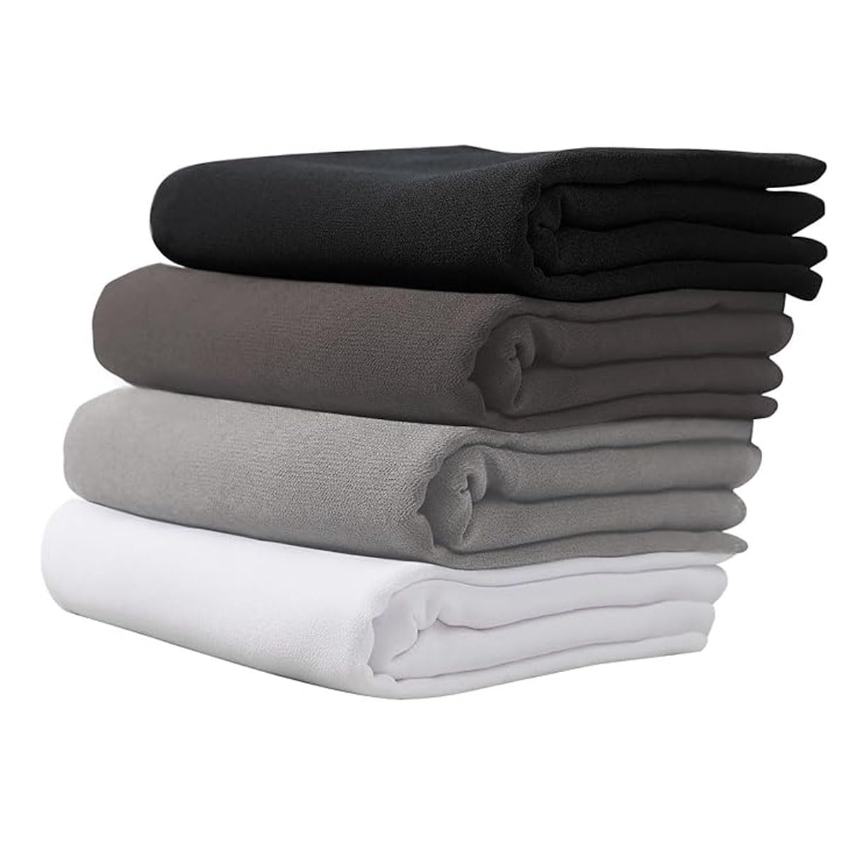 4 PCS Muslim Women Soft Premium Solid Chiffon Hijab Scarves Shawl Long Scarf Wrap Scarves with Gift Box, Mix Color G, 175*70cm