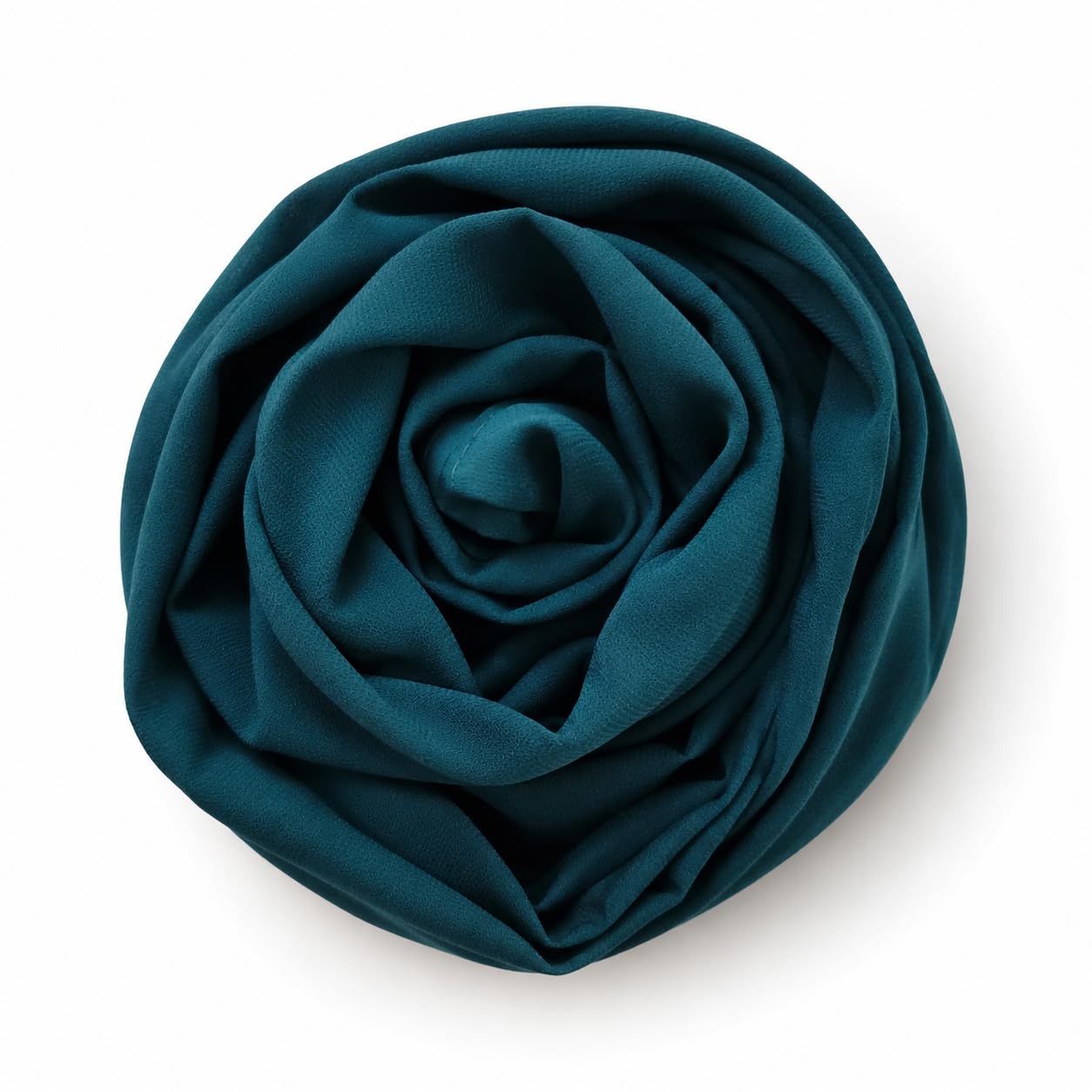 Leaf & FEATHER™ Chiffon Georgette Hijab Scarf for Women | 170 x 70 cm | Lightweight & Breathable Shawl | Daily Wear & Occasion (Teal Green)