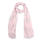 FabSeasons Pink Anchor Printed Unisex Scarf, Scarves, Stole and Shawl for Men & Women