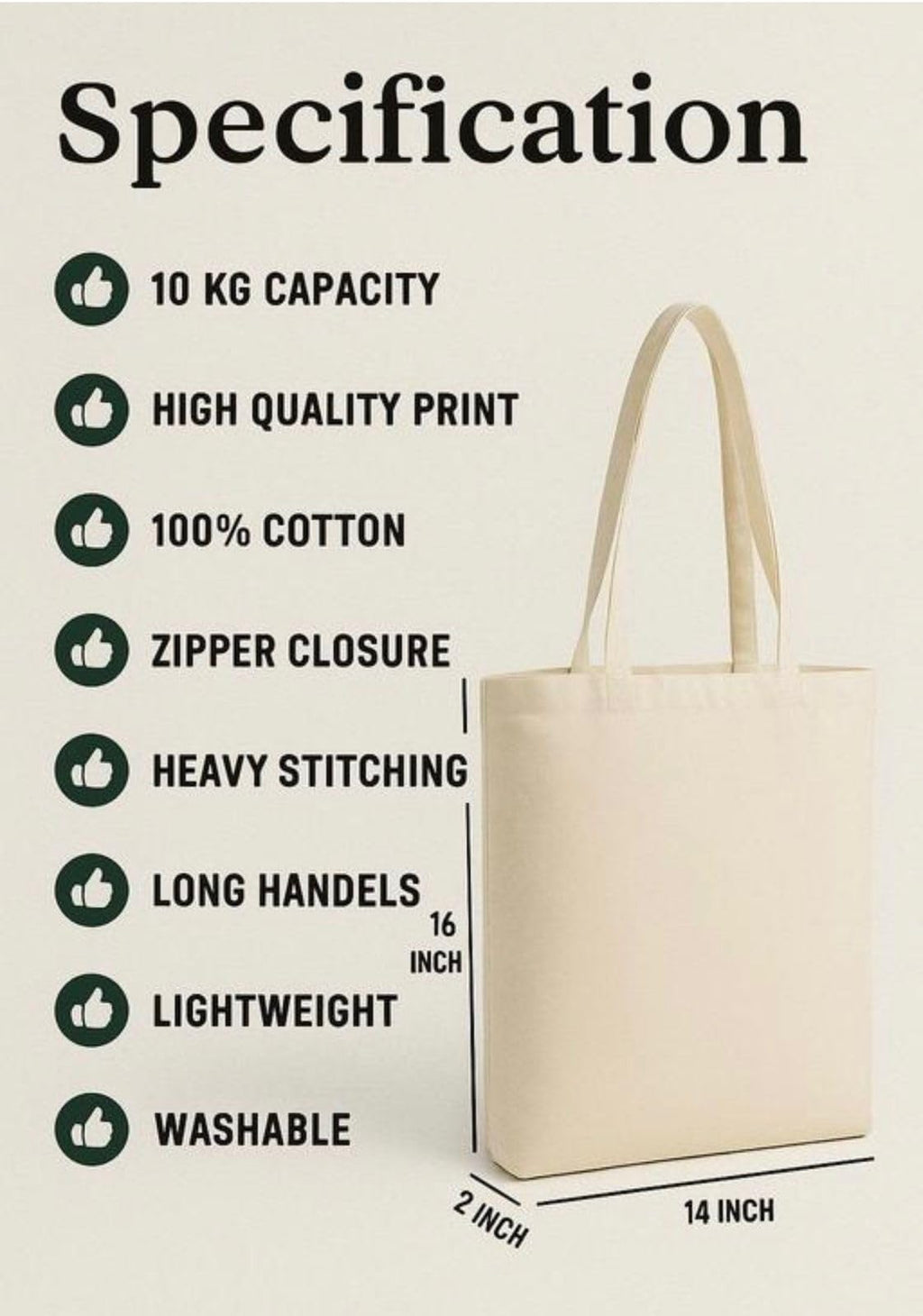 THE PEARLS STUDIO Canvas Tote Bag for Women & Girls | Reusable Shopping Bag | (CUTE PANDA)