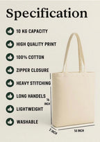 THE PEARLS STUDIO Canvas Tote Bag for Women & Girls | Reusable Shopping Bag | (CUTE PANDA)