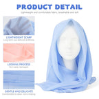 SANNIDHI 2 Pcs Hijab Scarf for Women, 38 In Square, Pink/Blue