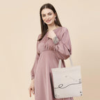 Half Moon Canvas Tote Bag Aesthetic Reusable Cotton Bags for Women Ladies Girls for School, College, Office, Travel Large Printed Design Eco-Friendly Shopping Bag for Everyday Use (Frog & Bee)