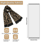 Zibuyu Scarf for Women Stylish Shawl Winter, Reversible Coverage, 65x185cm