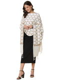 Pashmoda Women Shalimaar Embroidered Stole (Size 71X203 CM)