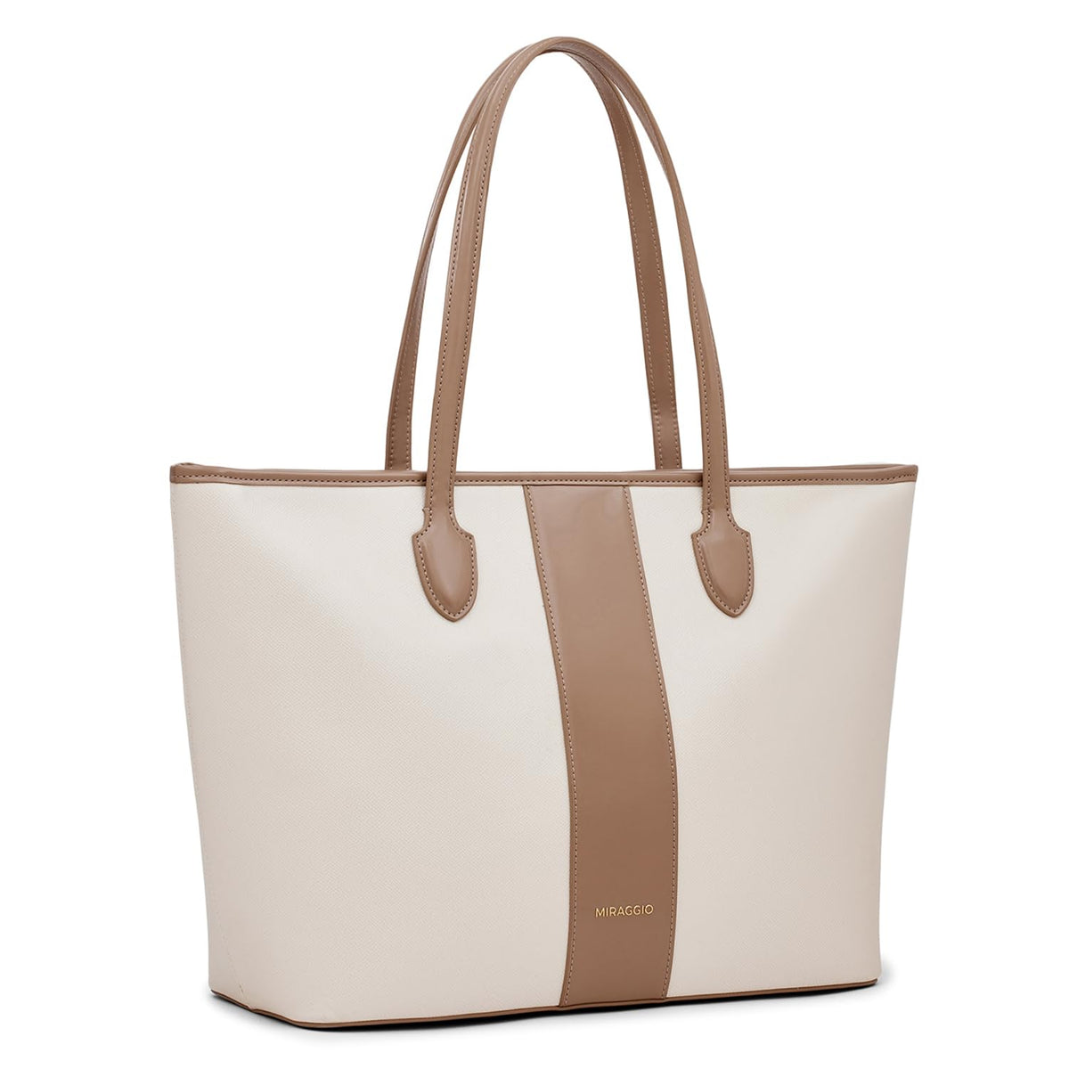 Miraggio Rachel Tote Bag For Women (Beige)