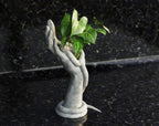 Beoals Decorative Hand with Snake Sculpture, White Marble Effect, Desktop Ornament for Living Room