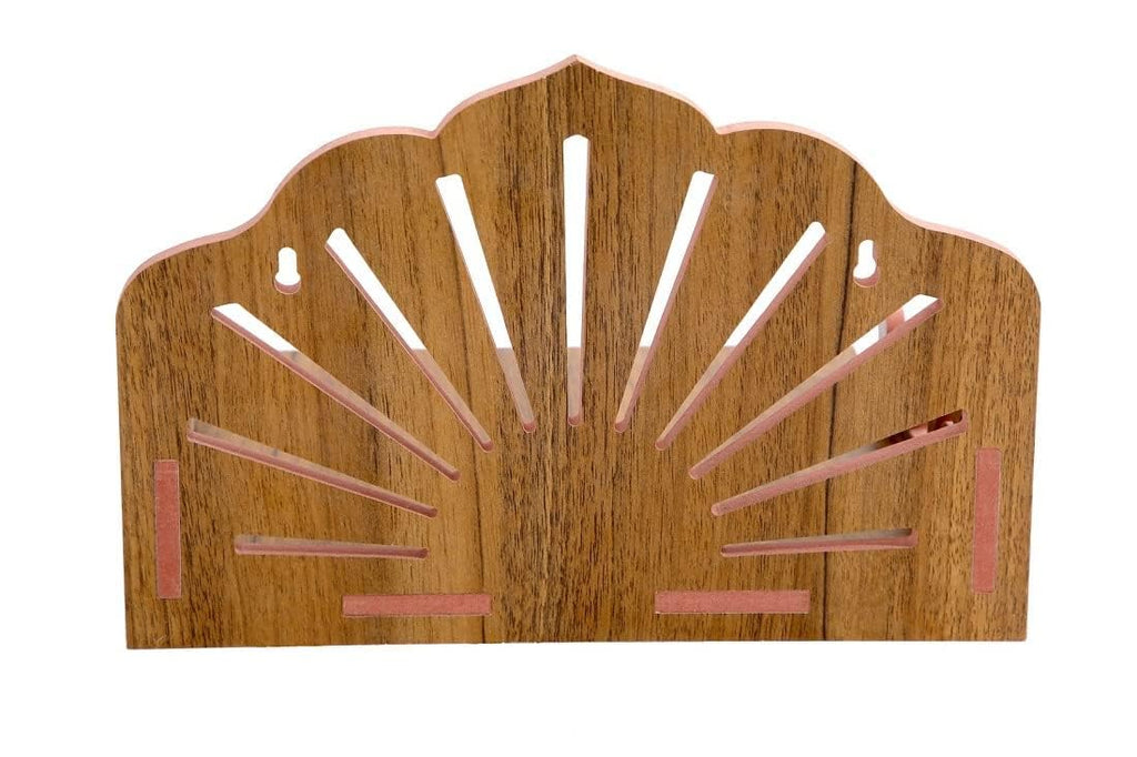 SAPRA Wooden Wall Hanging Temple for Home | Small Mandir for Pooja Room | Compact Pooja Stand for Wall | Decorative Home Mandir for Daily Worship–Space Saving Wooden Temple Design (Do-It-Yourself)