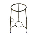 Meena Enterprises GT Water Pot Stand - Copper Matka Holder, Dispenser Stand, Round Countertop Tiered Shelf (Type 2)