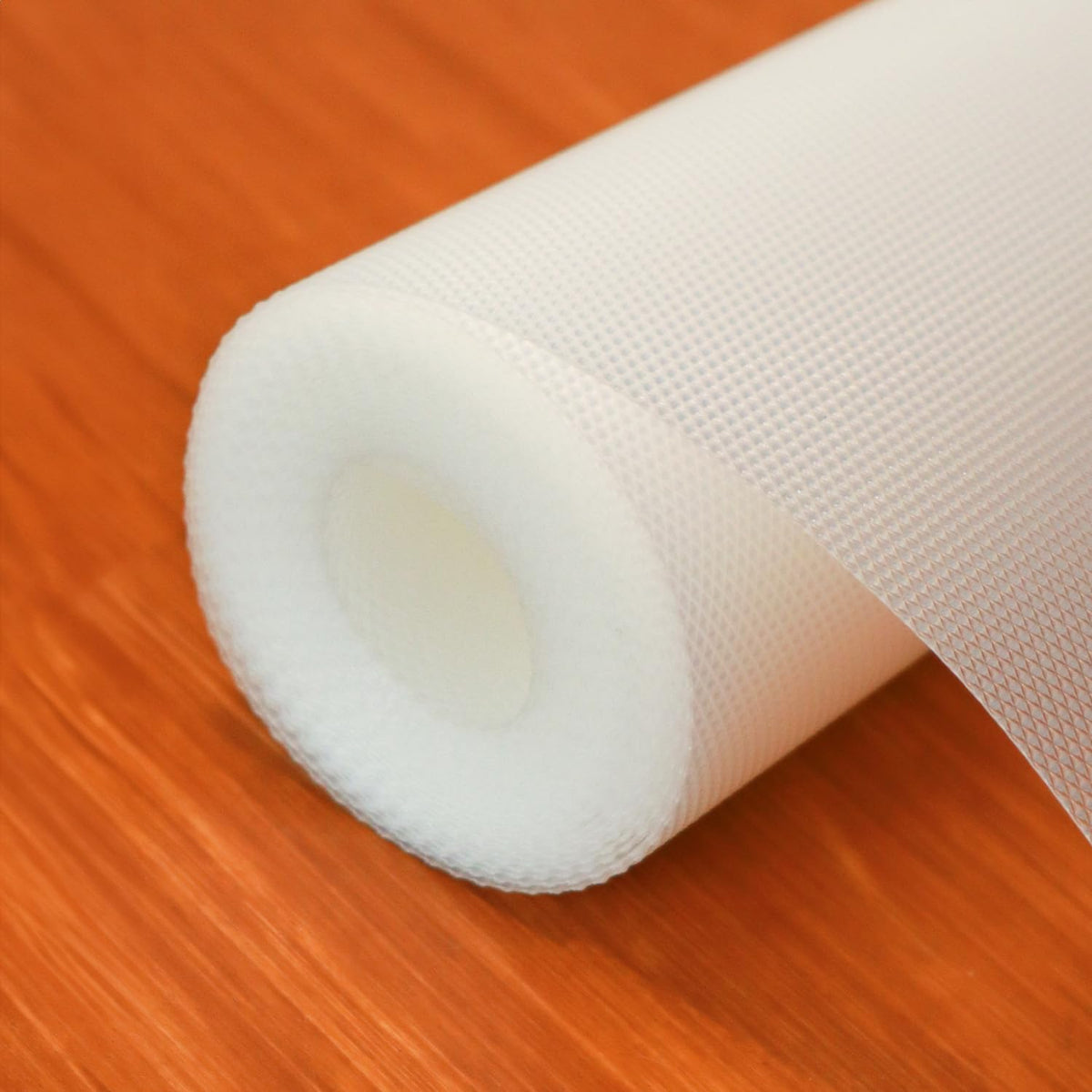URBANFIX Multipurpose 45cm x 5m Super Strong EVA Anti-Slip Bathroom Kitchen Cabinet Placemats Shelf Mat Liner Sheets Roll, Fridge Mat, Table Mat (45cm X 5 Meters Roll, Transparent White) Kafalo