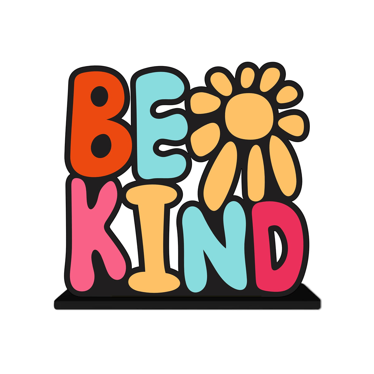 Artvibes Be Kind Motivational Quotes Table Decor for Office Desk | Home Decoration Items | Living Room | Modern Art Wooden Showpiece Decorative Gift item (SP_1180)