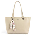 EXOTIC Celeste Structured Tote Bag with Laptop Compartment | Premium Minimal Design | Multi-Section Interior | Everyday Work & Travel Tote (Off White)