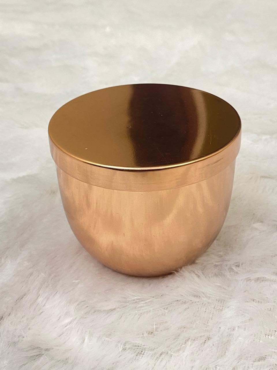 LOURDES COMPAGNIA Non Airtight Copper plated Jar (Pack of 1) - Return Gift