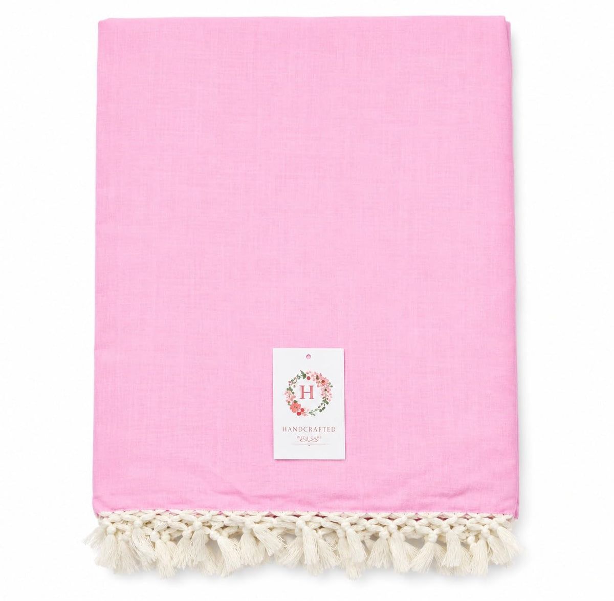 HAIDER ALI AND SONS Bhagalpuri Cotton Chadar for Single Bed | Soft Lightweight Summer AC Chadar | Handloom Cotton Top Sheet | Multipurpose Odhne Wali Chadar | Machine Washable | 245 x 130 cm | (Pink) Kafalo