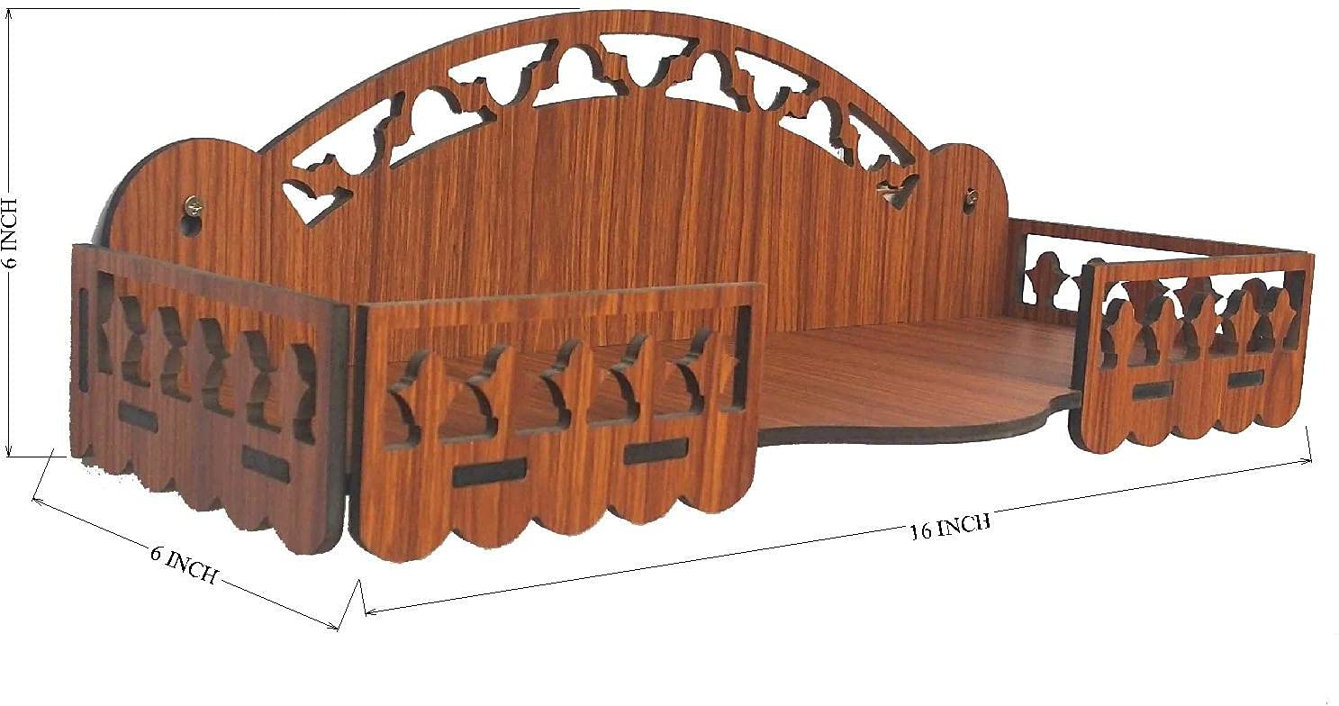 MANDIRAM SSI Fully Handmade Beautiful Small Wooden Home and Office Temple