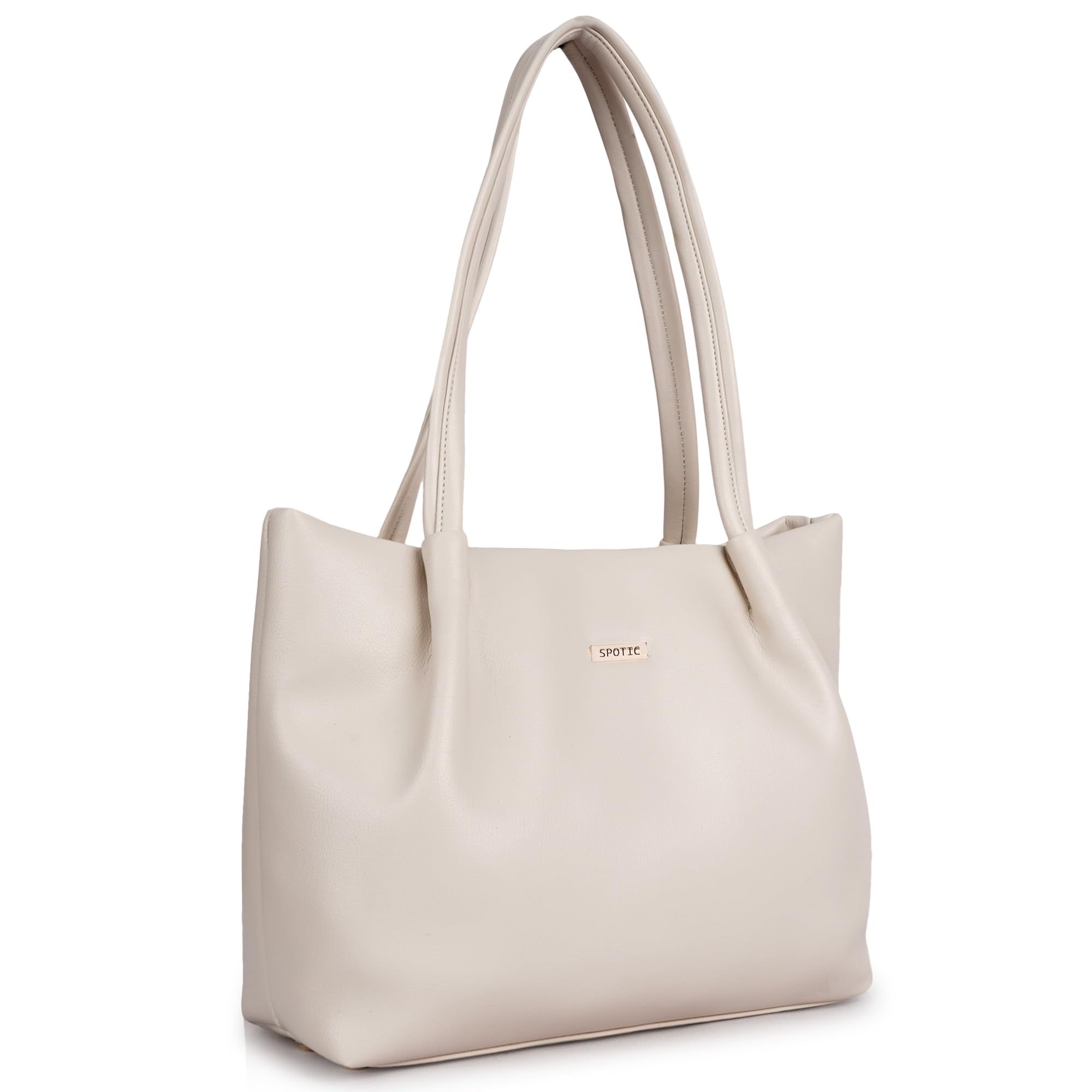 SPOTIC Synthetic Leather Premium Tote Handbag for Women – Elegant Large Shoulder Bag for Office, Work & Daily Use