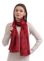 EH 100% Pure Mulberry Silk Scarf for Women, head scarf, neck scarf, hair scarf, digital printed long (22 X 72) (MC 41)