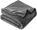 VAS COLLECTIONS® Premium Plush Double Blanket | 300 GSM Lightweight Cozy Soft for Bed, Sofa, Couch, Travel & Camping| 220x230 cm or 86x90 inches | Grey Kafalo