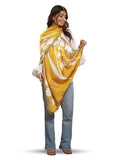 CrossKulture Two Toned Silken Satin Feel | Stylish, Soft & Lightweight Stole | Satin Feel Neck, Hair and Head Scarf For Women