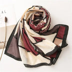 ICW WOMEN DIGITAL PRINTED Frayed Edge SCARF STOLES SHAWL WRAP HEAD SCARVES(80 X 180 CM)