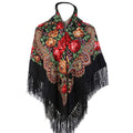 Ubervia Pashminas - Traditional Ukrainian Scarf and Wrap Tassel Shawl Fringes Neck Head Shawl