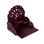 Om Shree Fully Handmade Beautiful Wooden Home and Office Temple/Pooja Mandir(28 x 28 x 26 cm) (Maroon)