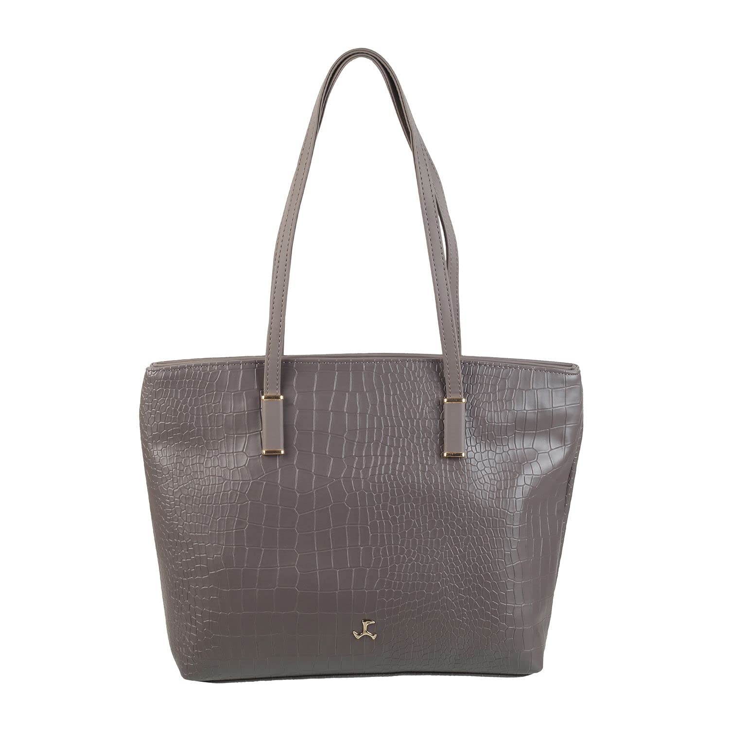Mochi Women Tote Handbag Grey (66-8301)