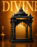 Hindu Temple Mandir 3D Printed Plastic (Black, Medium)