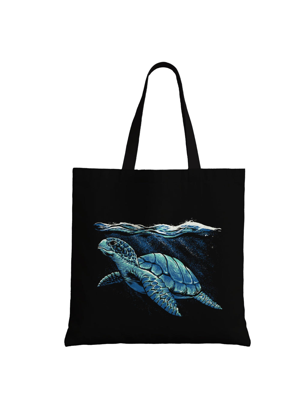The Purple Tree Beach Dreams Tote Bag with Ocean Theme for Women - 1 Pc, Eco Friendly,Underwater Turtle Tote Bag, Gifts For Women