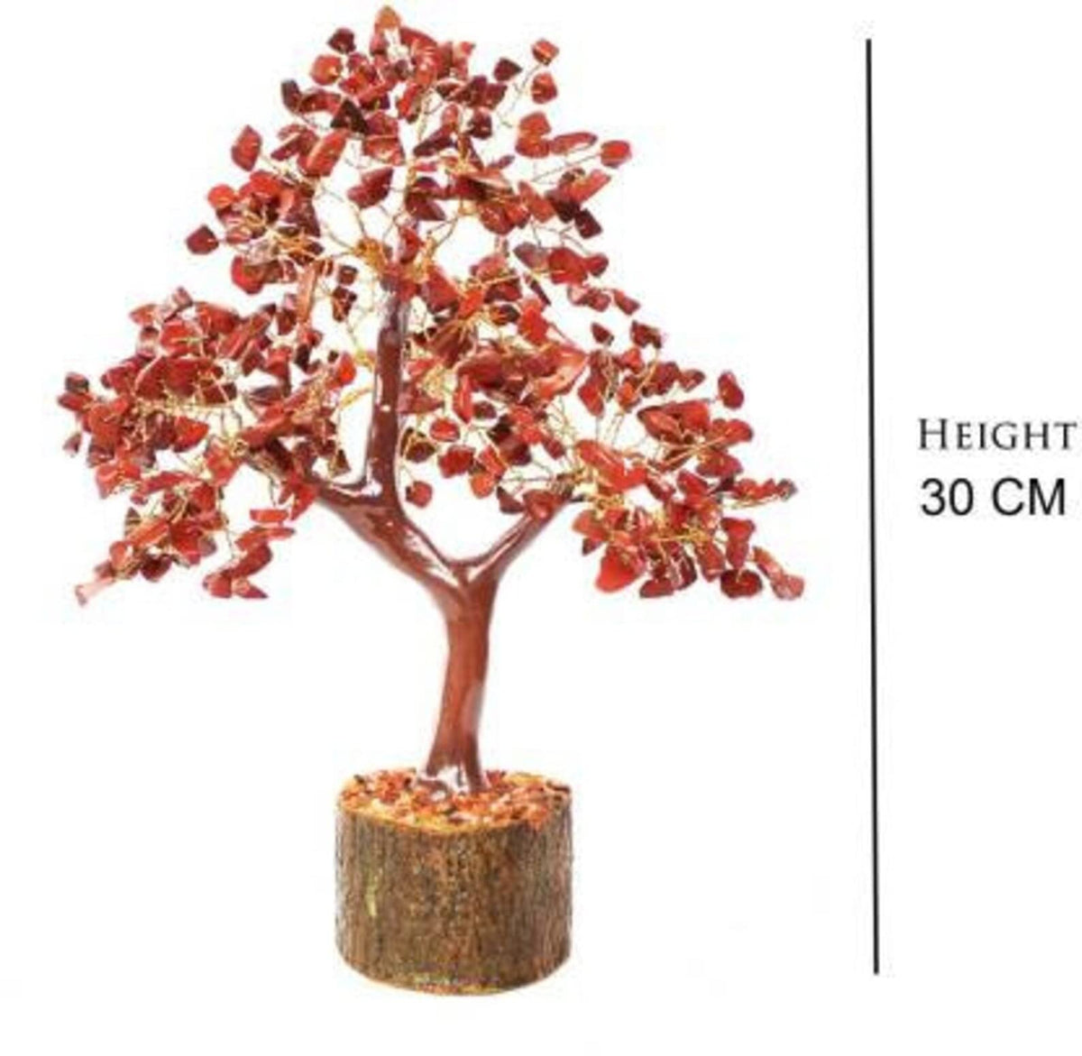 REBUY Red Jasper Crystal Tree of Life Feng Shui Bonsai Quartz Chakra Wealth Office Decor Spiritual Peaceful Gift Gems Trees Buddha Decorations Room Home Gemstone